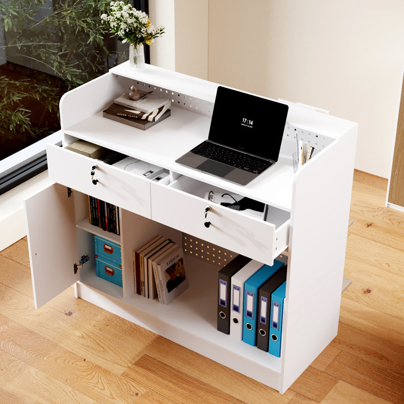 Multifunctional DIY Reception Desk For Single User