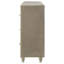 Commode chambre à coucher à 8 tiroirs Mika Ivory / Camel