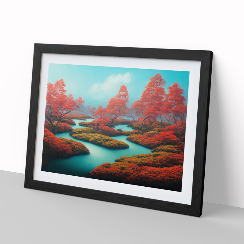 Ethereal Forest - Framed Print, Black, 34cm H x 46cm W x 2cm D