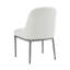  Ensemble de table de salle à manger 5 pièces Rivet avec plateau en pierre frittée et chaises rembourrées-124609941-124609942