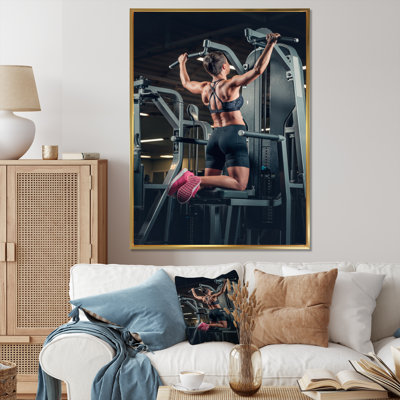 " Weightlifting Woman Man Portrait II "