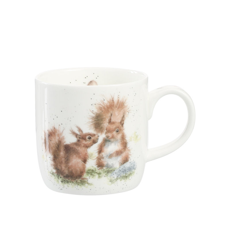 Wrendale Designs, Fine Bone China - Between Friends (Squirrel) Mug