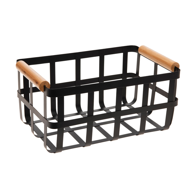 Ensemble de paniers en métal, Noir