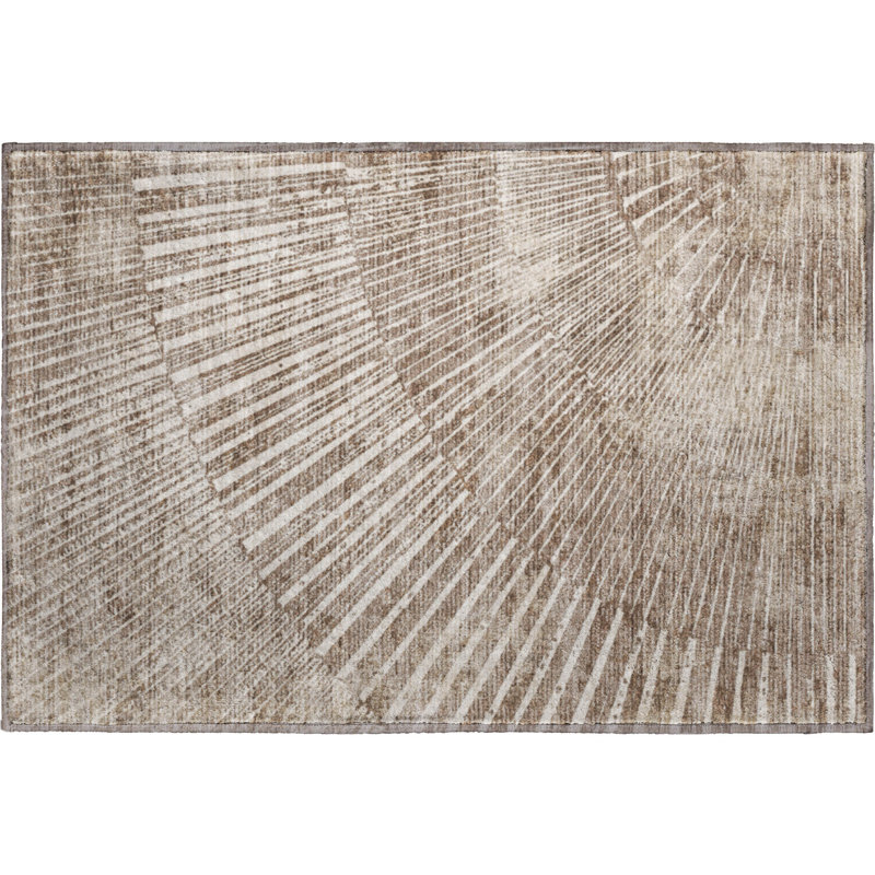 Cerrito Area Rug with Non-Slip Backing, Rectangle 1'8" x 2'6"