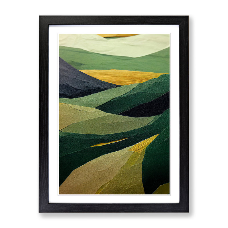 Moffat Japanese Forest Torn Paper - Picture Frame Print, Black, 46cm H x 2cm W