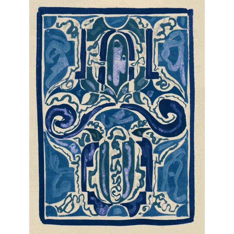 Rug Sketch 9 Print by Grand Archives, 41" H x 32" W
