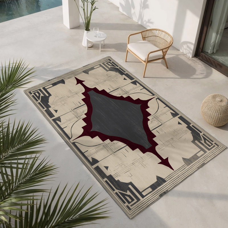 Imperial Grace Indoor And Outdoor Area Rug, Rectangle 4' x 6'