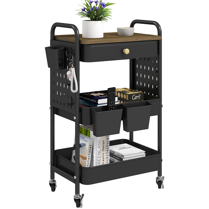 73cm H x 41.5cm W Storage Rack with Wheels