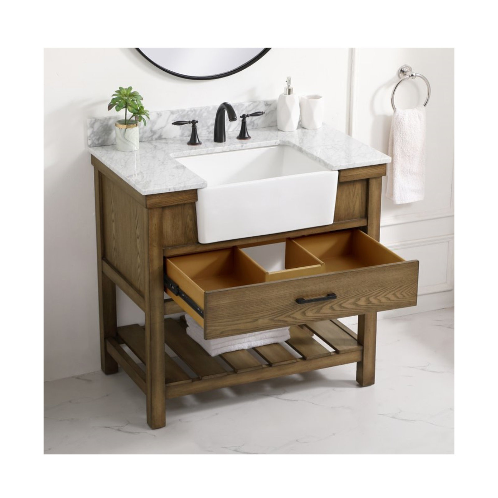 Pelaghia 36'' Single Bathroom Vanity, Driftwood