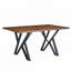 Table de salle à manger avec pieds en métal