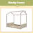 Velvet House Bed Wood Bed-574131275-574131276