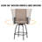 Rassie 2 - Person Patio Dining Set with Square Table , Cushions Included