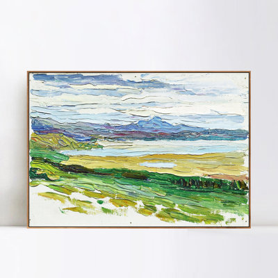 "TUNIS-LA BAIE" par Wassily Kandinsky, art mural sur toile encadré, décorations pour bureau à domicile