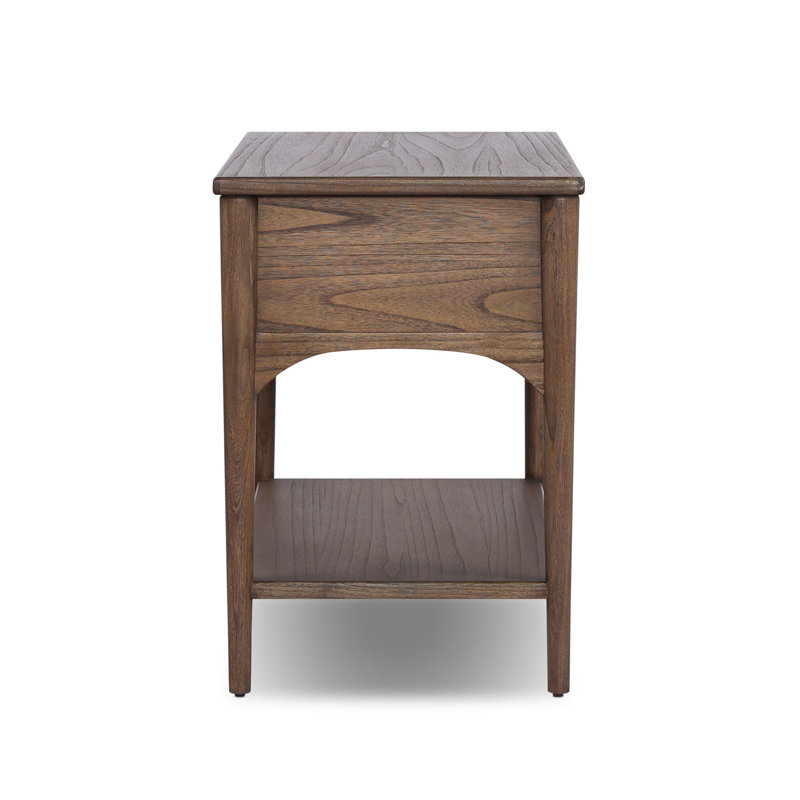 Lizzy 1 - Drawer Nightstand, Brown Oak