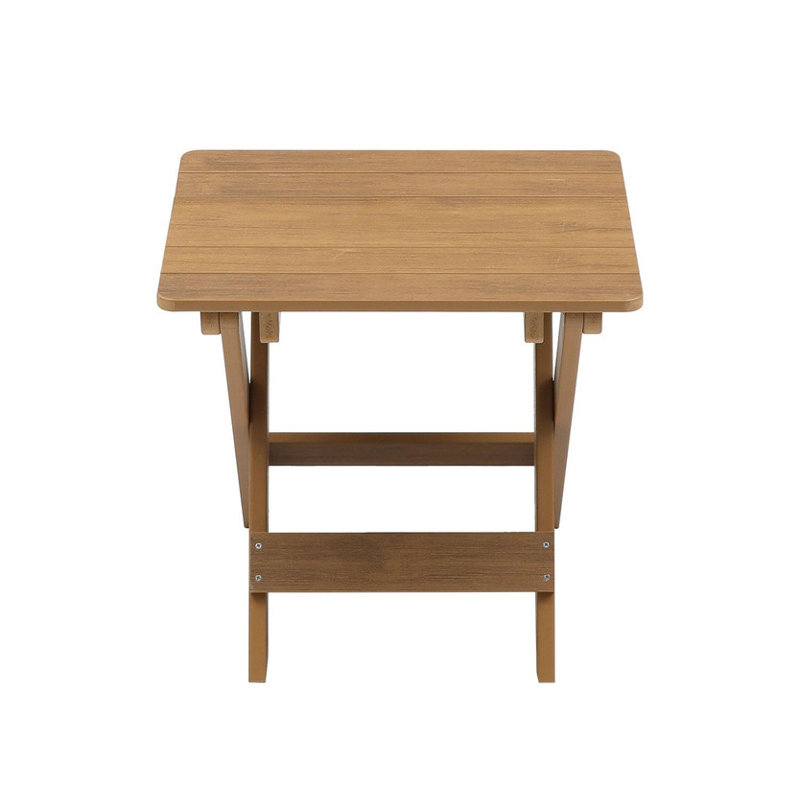 A foldable small outdoor leisure table and chair set with excellent materials includes 2 chairs and a rectangular table.