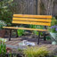 Clayton Metal and Wooden Outdoor Bench