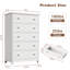 Commode 5 tiroirs en bois massif-1757200103
