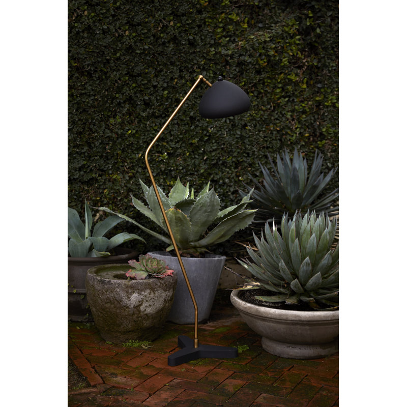 Halvard 55'' Black LED Task Floor Lamp