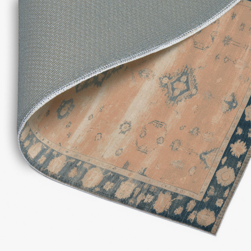 Tapis intérieur et extérieur brun Overdyed, Rectangulaire 2 pi x 3 pi