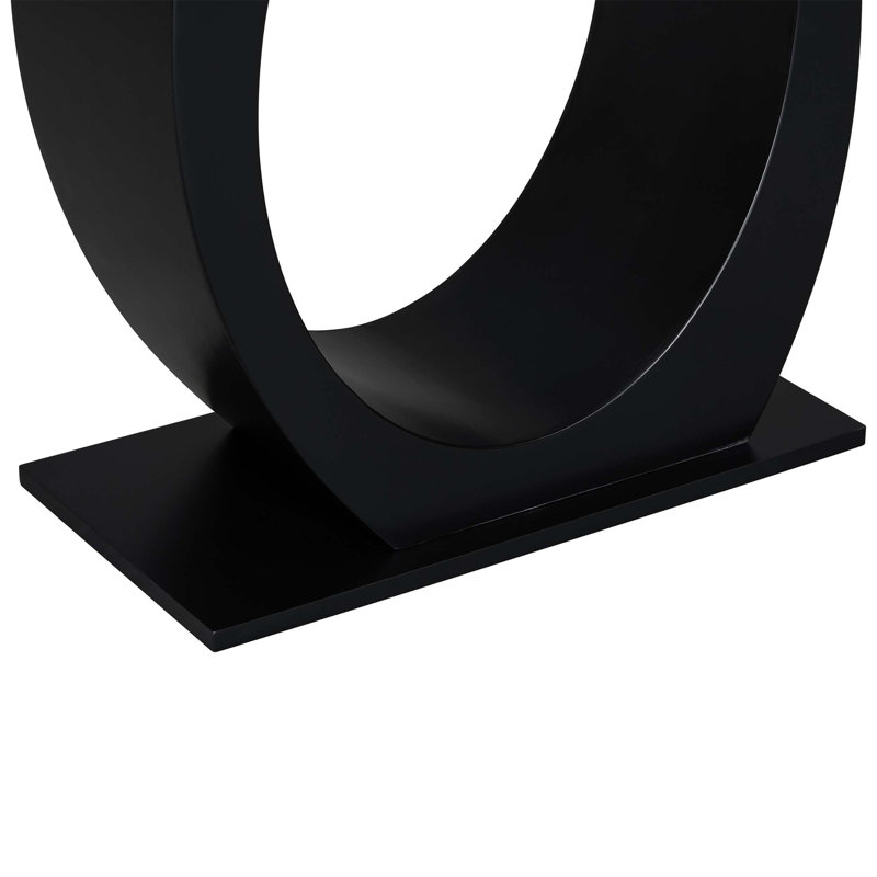 Table d'appoint moderne et élégante Mirod, Noir, noir, noir, noir