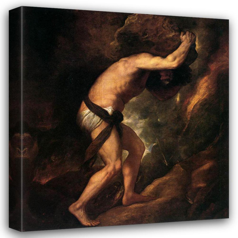 Sisyphus, 22" H x 20" W