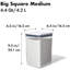 Oxo Good Grips Pop Container - Airtight Food Storage - Big Square Medium 4.4 Qt Ideal For 5lbs Of Flour Or Sugar