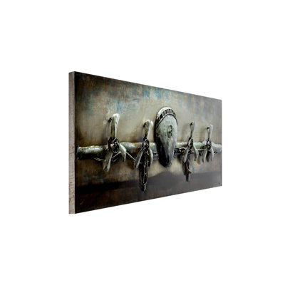 Handmade Industrial Transportation Wall Decor on Metal