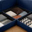 Ensemble modulaire rembourré 5 pièces avec repose-pieds avec rangement 5 pièces-2036400444
