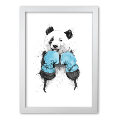 The Winner Boxing Panda by Mercedes Lopes Charro - Print
