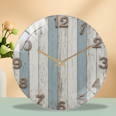 Horloge murale en verre 12 po