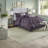 Elegant 7-piece Polyester Bedding Set In Plum, Modern Bedroom Decor