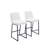 Comfortable And Stylish PU Leather Bar Stools With Footrest, Ideal For Kitchen And Living Room Use.