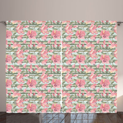 Semi Sheer Curtain Pair