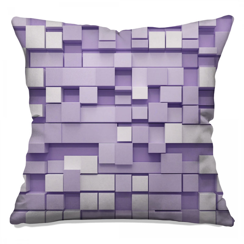 Coussins décoratifs mauves, 18 x 18 inches