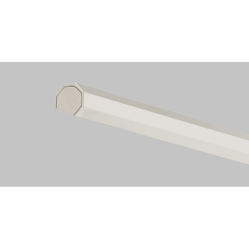 Plural Faceted Picture Light, Polished Nickel, 0.7" H x 30" W x 8.9" D, 20.8