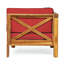 Ensemble de canapé modulaire d'extérieur à 3 places Brava, rouge-1458986076