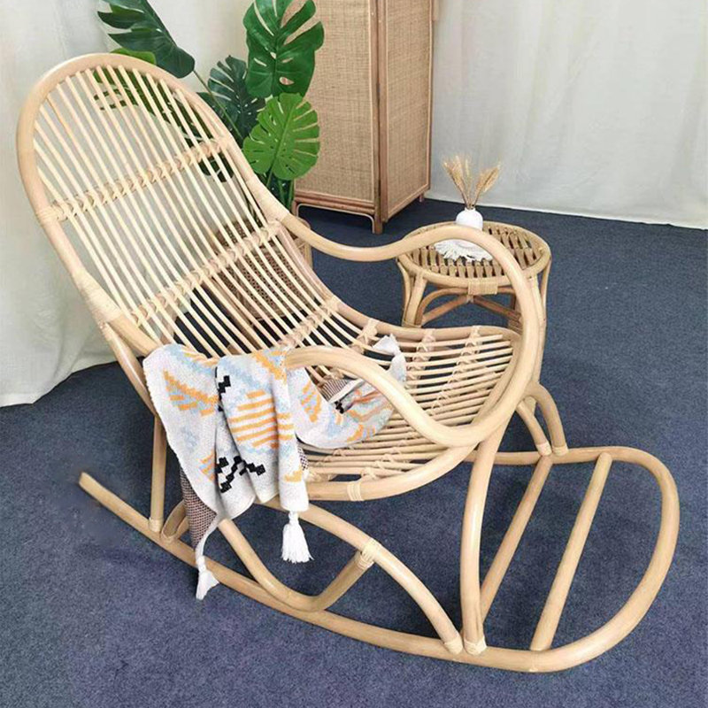Chaise berçante en rotin Cool