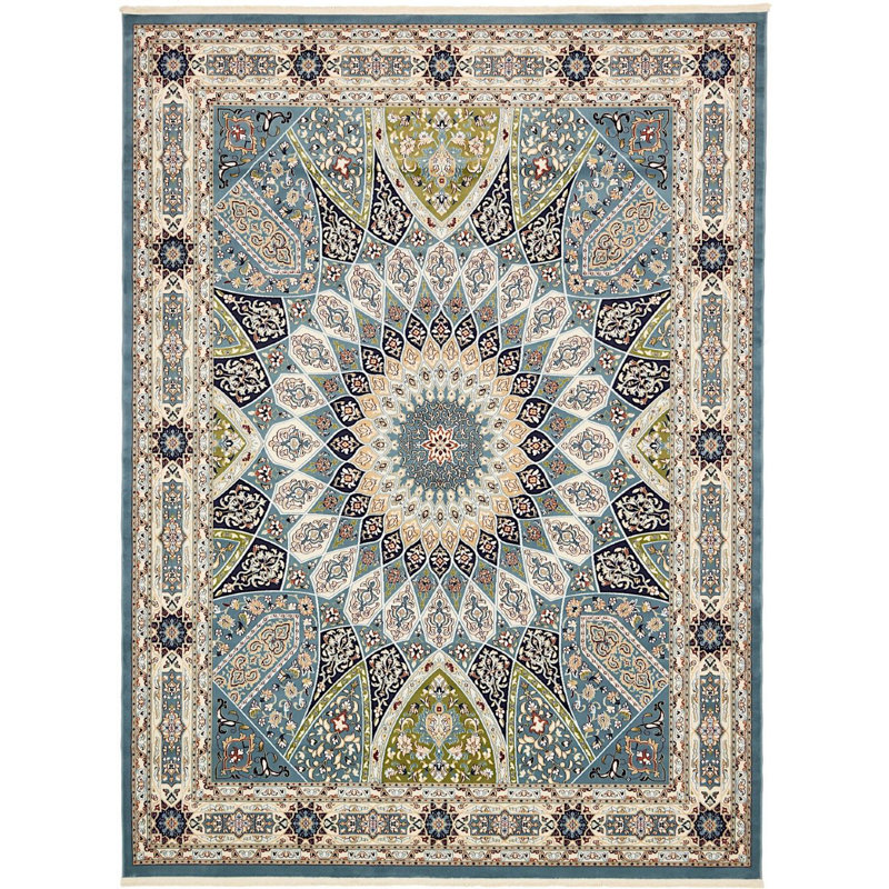 Jackson Oriental Indoor Rug, Rectangle 7'10" x 10', Blue