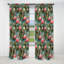 Flamingo Paradise Tropical Pattern - Floral Curtain - Blackout Floral Curtain - 1 Panels-107549198