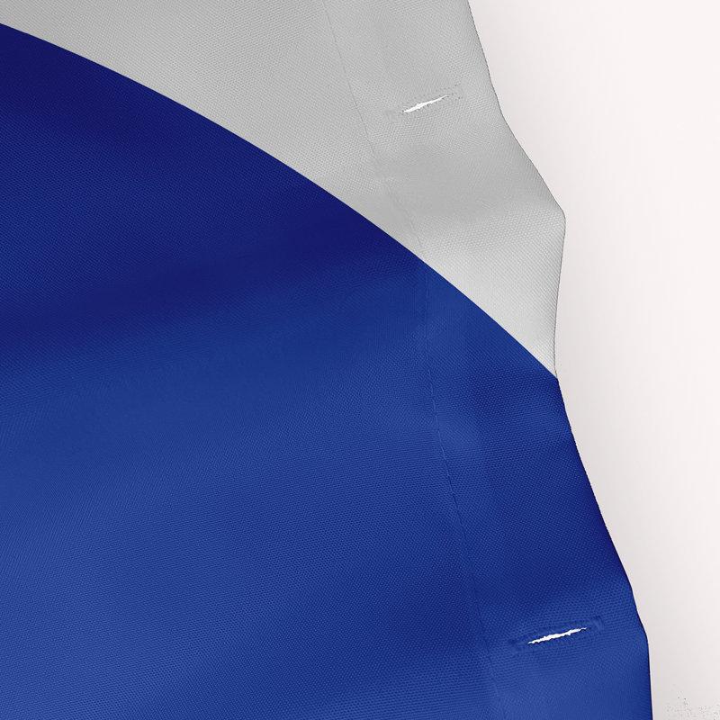 Rideau de douche synthétique Simple, bleu