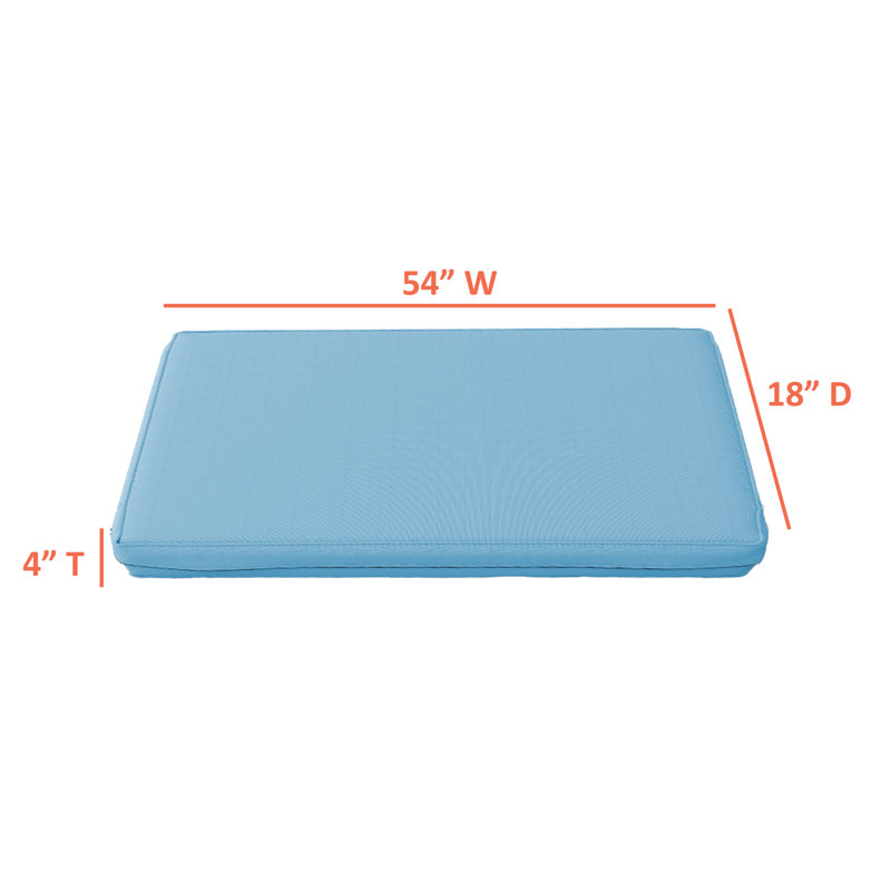 Housse rectangulaire pour coussin de patio, housse individuelle pour causeuse à coussins carrés / rectangulaires