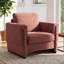 Fauteuil d'appoint moderne avec base robuste et coussin épais pour une utilisation quotidienne-133997597