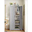 Heavy-Duty Metal Storage Cabinet with Locking Doors and Adjustable Shelves, Perfect for Organized Spaces in Garages, Offices, and Warehouses-1079427748