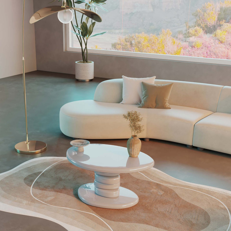 Sculptural Cobblestone End Table for Modern Interiors