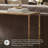 Hanriette 52'' Glass Top Console Table-1091104820
