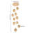 10 - Light Dimmable Tiered Chandelier