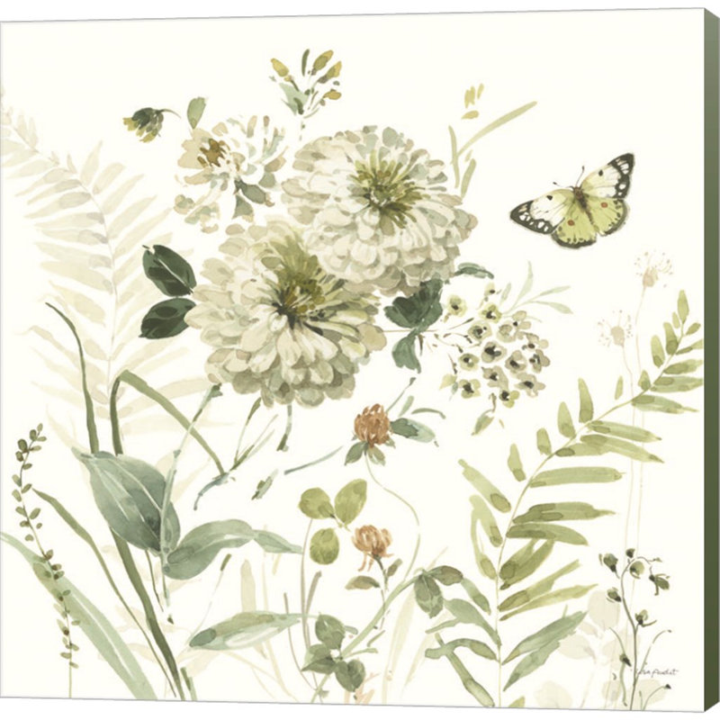 «Green Fields II» par Lisa Audit - peinture sur toile tendue