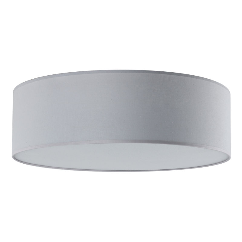 Aida Fabric Flush Mount, 15cm H x 50cm W x 50cm D, Grey