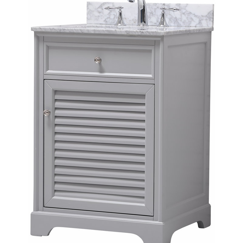 Ensemble de meuble-lavabo simple 24 po Closter, Gris