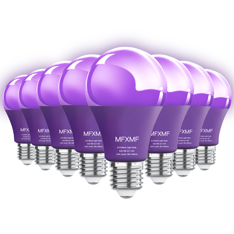 UV Black Light Bulbs-8, 8 Packs
